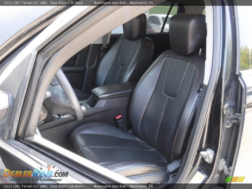 2011 GMC Terrain SLT AWD Onyx Black / Jet Black Photo #17