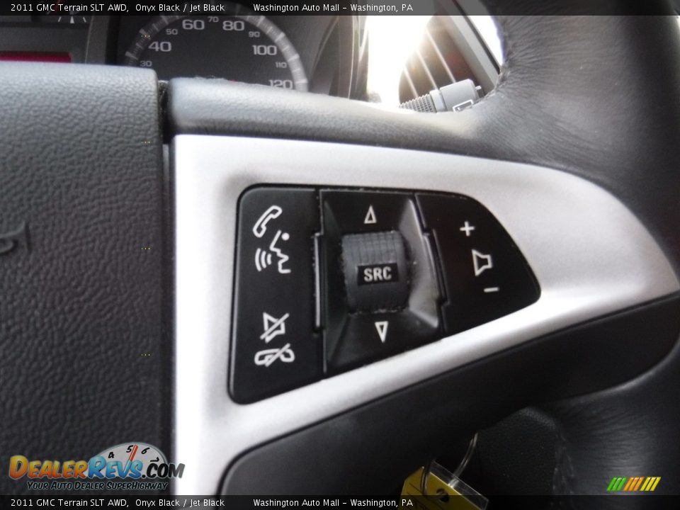 2011 GMC Terrain SLT AWD Onyx Black / Jet Black Photo #25