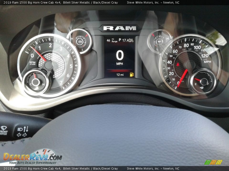 2019 Ram 1500 Big Horn Crew Cab 4x4 Billett Silver Metallic / Black/Diesel Gray Photo #20