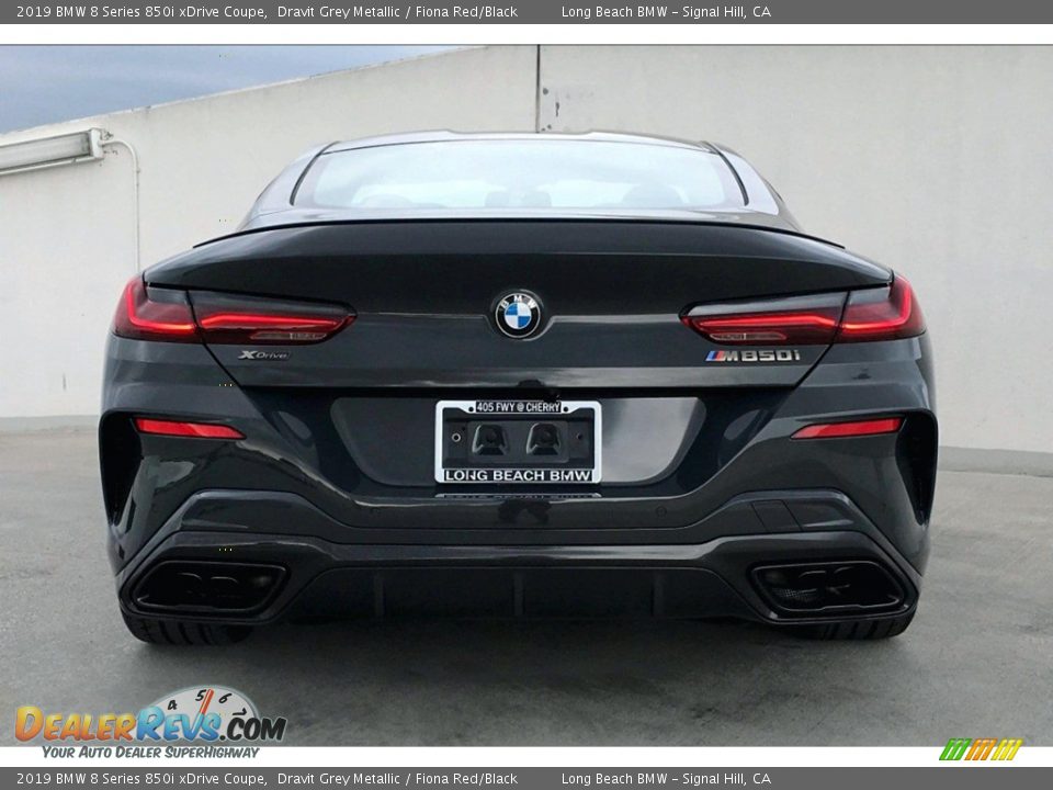 2019 BMW 8 Series 850i xDrive Coupe Dravit Grey Metallic / Fiona Red/Black Photo #4