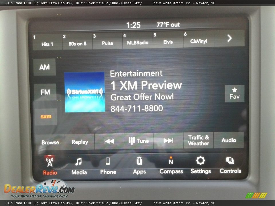 2019 Ram 1500 Big Horn Crew Cab 4x4 Billett Silver Metallic / Black/Diesel Gray Photo #22