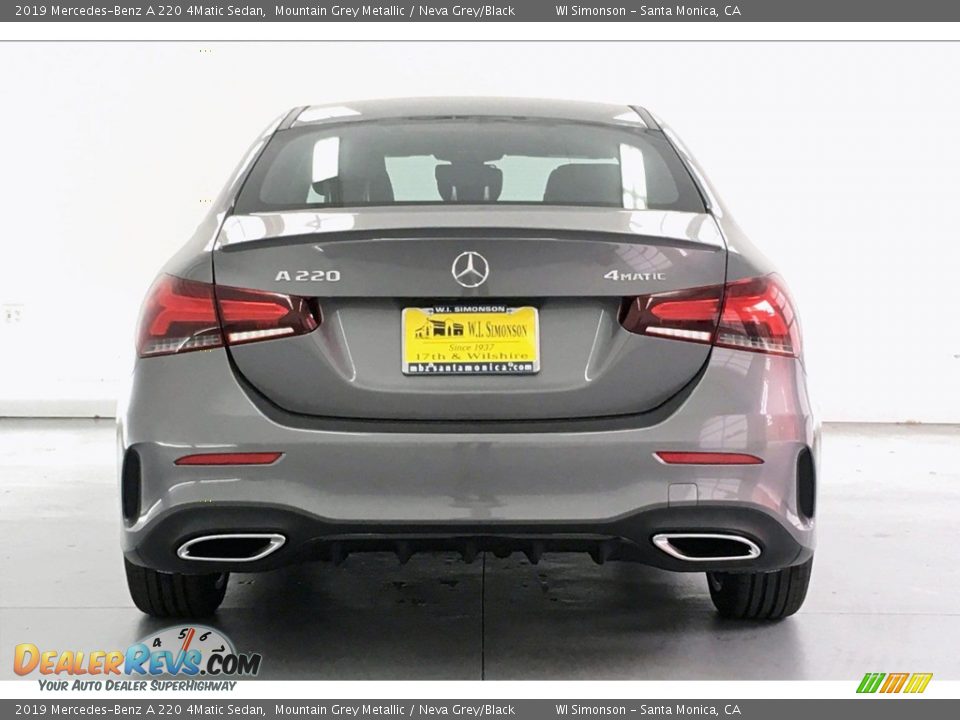2019 Mercedes-Benz A 220 4Matic Sedan Mountain Grey Metallic / Neva Grey/Black Photo #3