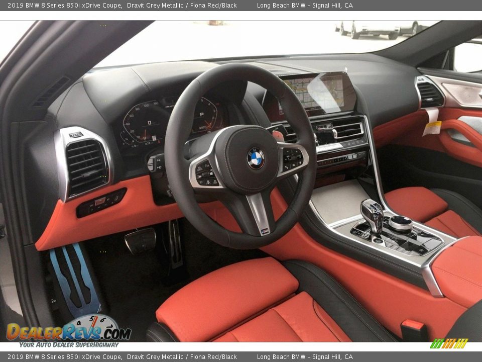 Fiona Red/Black Interior - 2019 BMW 8 Series 850i xDrive Coupe Photo #6