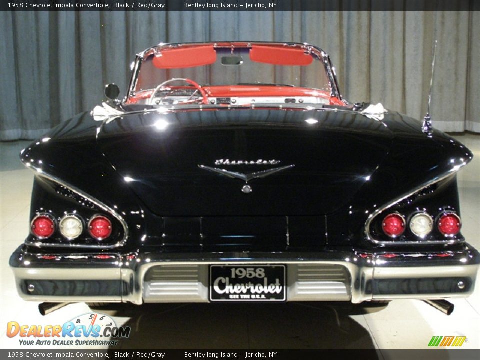 1958 Chevrolet Impala Convertible Black / Red/Gray Photo #20