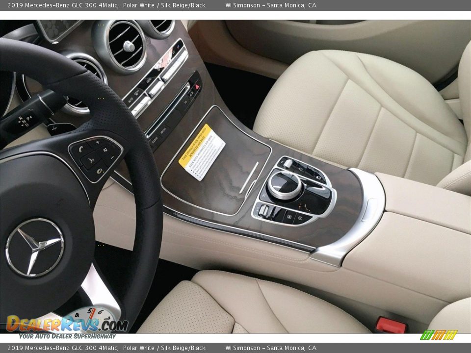 2019 Mercedes-Benz GLC 300 4Matic Polar White / Silk Beige/Black Photo #7