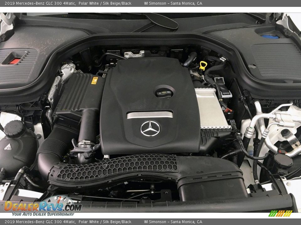 2019 Mercedes-Benz GLC 300 4Matic Polar White / Silk Beige/Black Photo #8