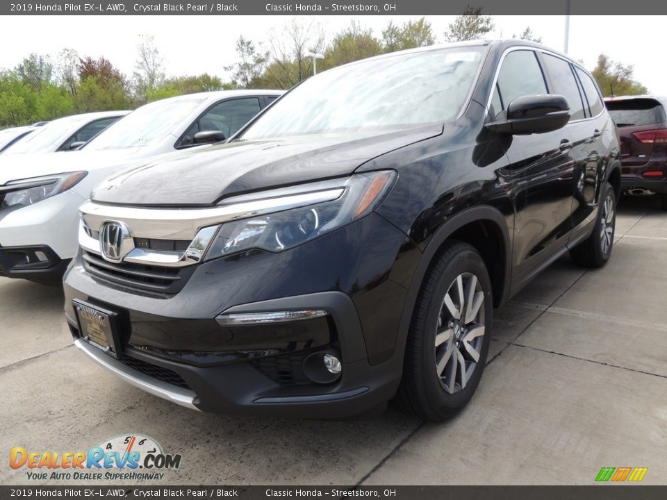 2019 Honda Pilot EX-L AWD Crystal Black Pearl / Black Photo #1