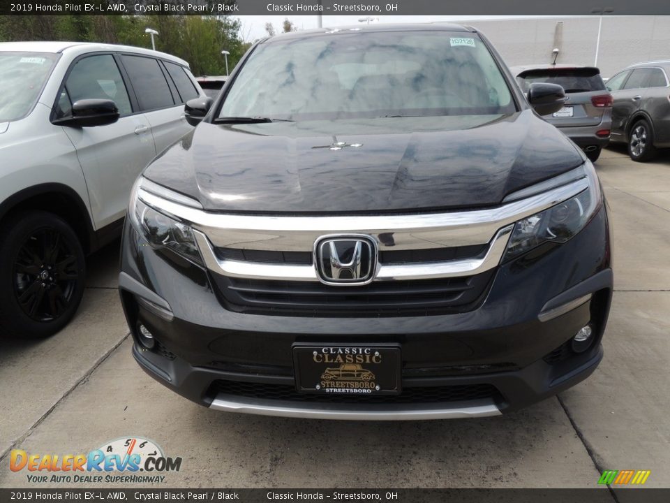 2019 Honda Pilot EX-L AWD Crystal Black Pearl / Black Photo #2