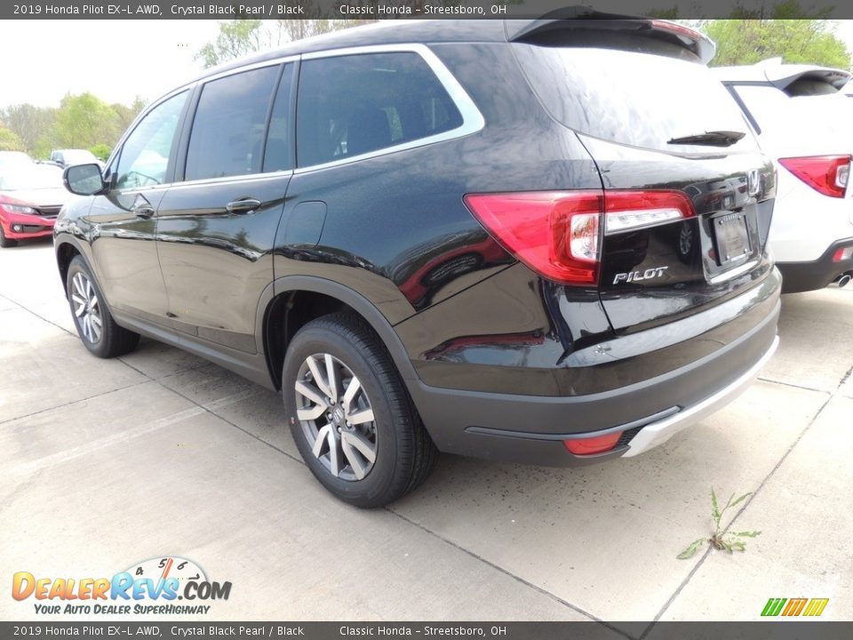 2019 Honda Pilot EX-L AWD Crystal Black Pearl / Black Photo #5