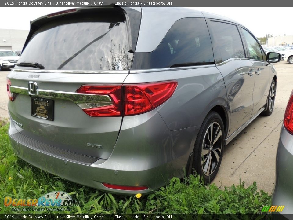 2019 Honda Odyssey Elite Lunar Silver Metallic / Gray Photo #4