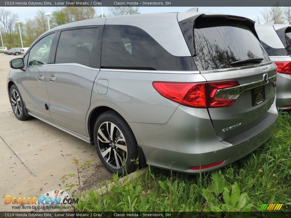 2019 Honda Odyssey Elite Lunar Silver Metallic / Gray Photo #5
