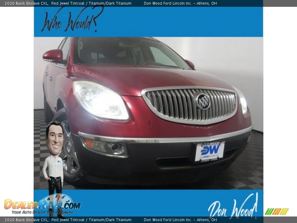 2010 Buick Enclave CXL Red Jewel Tintcoat / Titanium/Dark Titanium Photo #1