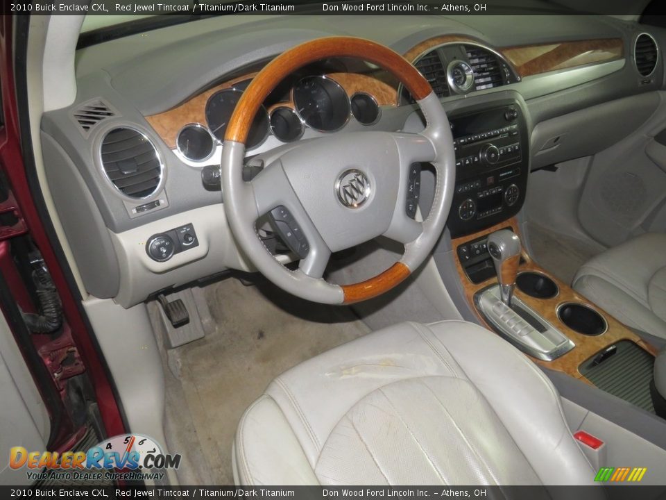 2010 Buick Enclave CXL Red Jewel Tintcoat / Titanium/Dark Titanium Photo #26