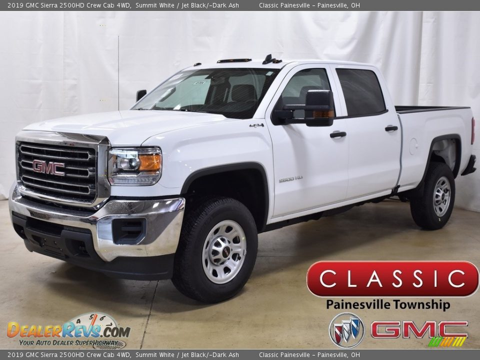 2019 GMC Sierra 2500HD Crew Cab 4WD Summit White / Jet Black/­Dark Ash Photo #1