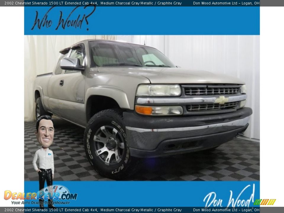 2002 Chevrolet Silverado 1500 LT Extended Cab 4x4 Medium Charcoal Gray Metallic / Graphite Gray Photo #1