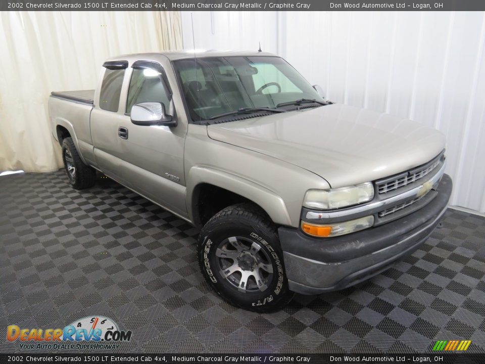 2002 Chevrolet Silverado 1500 LT Extended Cab 4x4 Medium Charcoal Gray Metallic / Graphite Gray Photo #3