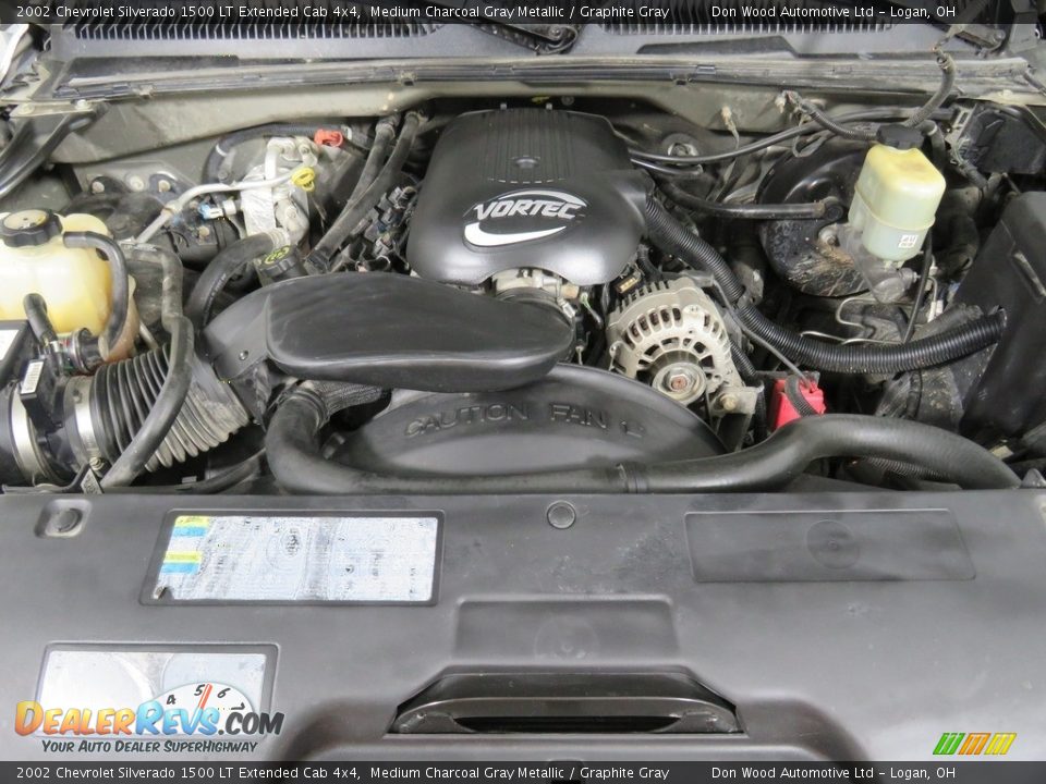 2002 Chevrolet Silverado 1500 LT Extended Cab 4x4 Medium Charcoal Gray Metallic / Graphite Gray Photo #6