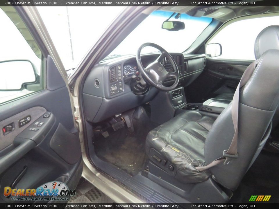 2002 Chevrolet Silverado 1500 LT Extended Cab 4x4 Medium Charcoal Gray Metallic / Graphite Gray Photo #15