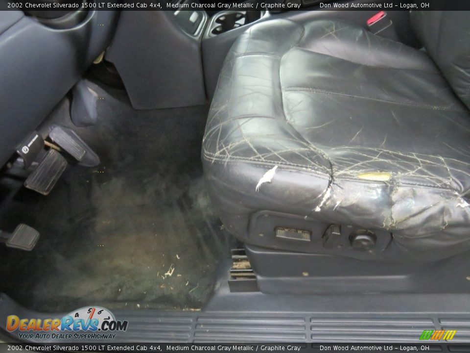 2002 Chevrolet Silverado 1500 LT Extended Cab 4x4 Medium Charcoal Gray Metallic / Graphite Gray Photo #17