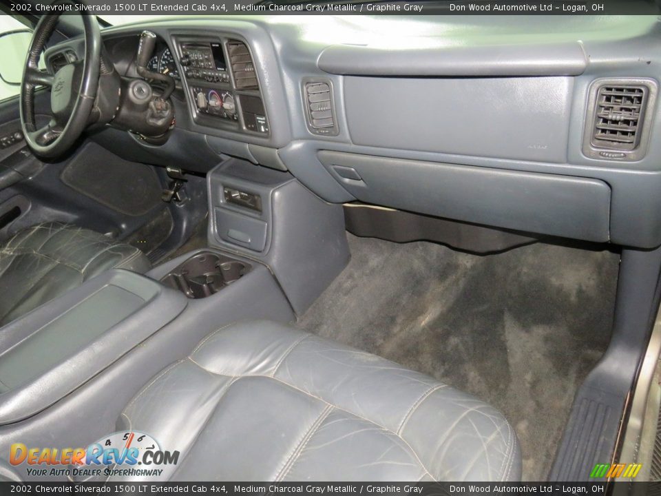 2002 Chevrolet Silverado 1500 LT Extended Cab 4x4 Medium Charcoal Gray Metallic / Graphite Gray Photo #24