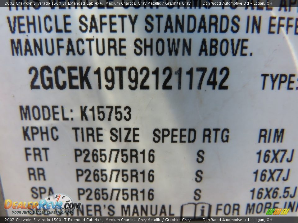 2002 Chevrolet Silverado 1500 LT Extended Cab 4x4 Medium Charcoal Gray Metallic / Graphite Gray Photo #30