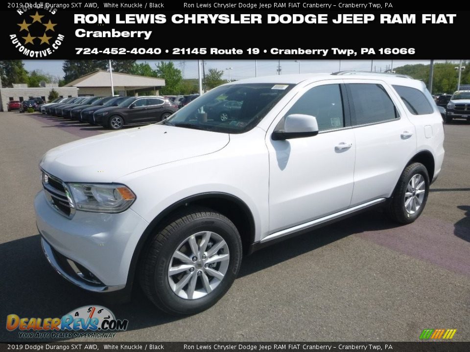 2019 Dodge Durango SXT AWD White Knuckle / Black Photo #1