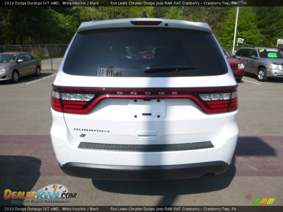 2019 Dodge Durango SXT AWD White Knuckle / Black Photo #5