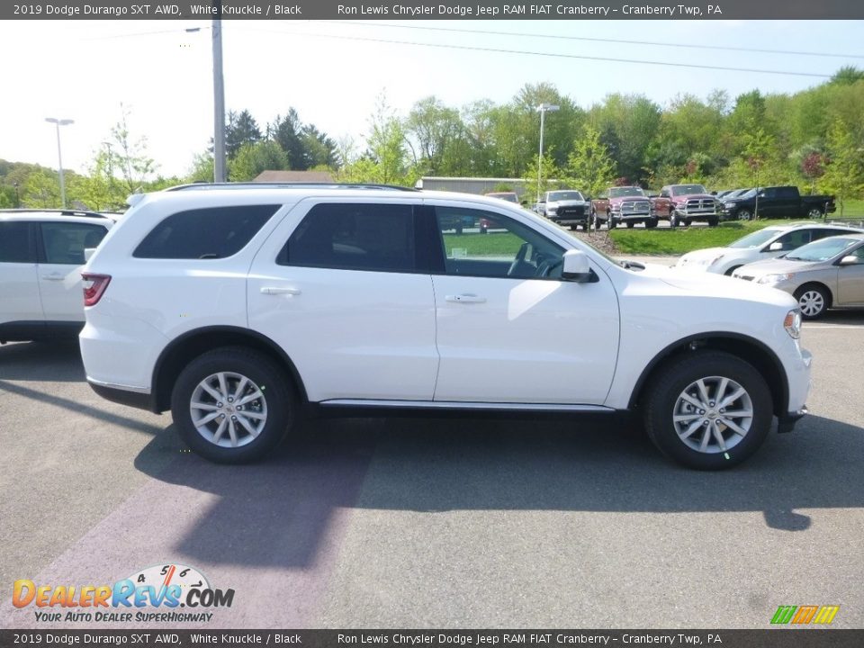 2019 Dodge Durango SXT AWD White Knuckle / Black Photo #7
