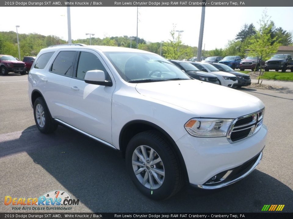 2019 Dodge Durango SXT AWD White Knuckle / Black Photo #8