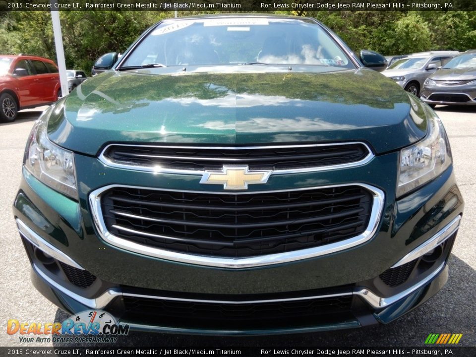 2015 Chevrolet Cruze LT Rainforest Green Metallic / Jet Black/Medium Titanium Photo #9