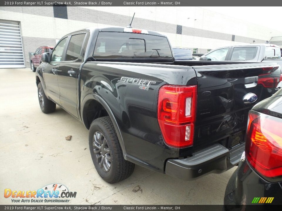 2019 Ford Ranger XLT SuperCrew 4x4 Shadow Black / Ebony Photo #3