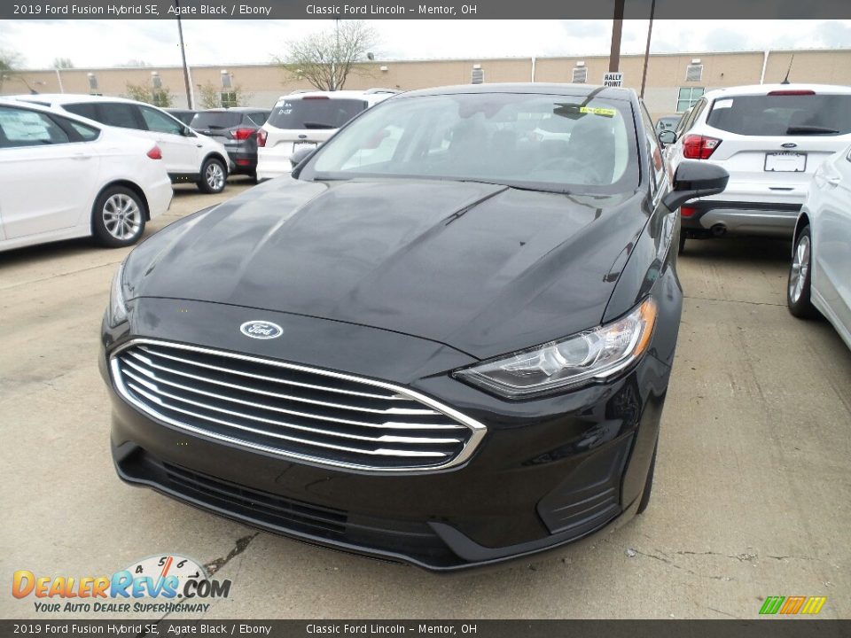 2019 Ford Fusion Hybrid SE Agate Black / Ebony Photo #1