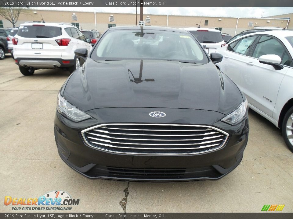 2019 Ford Fusion Hybrid SE Agate Black / Ebony Photo #2