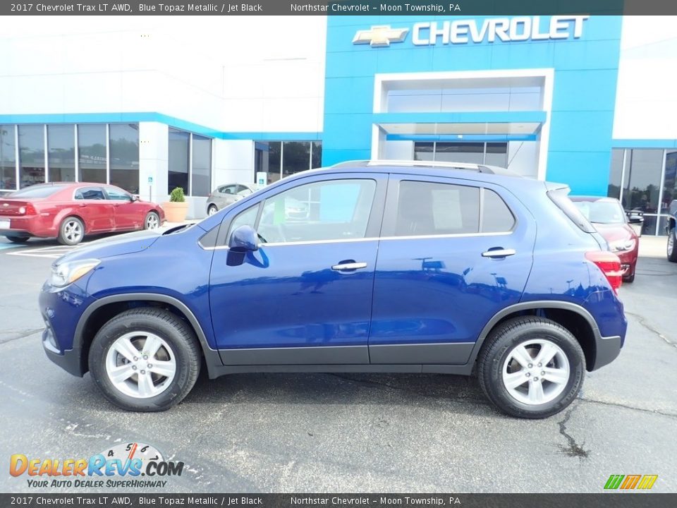 2017 Chevrolet Trax LT AWD Blue Topaz Metallic / Jet Black Photo #3