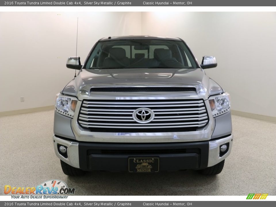 2016 Toyota Tundra Limited Double Cab 4x4 Silver Sky Metallic / Graphite Photo #2