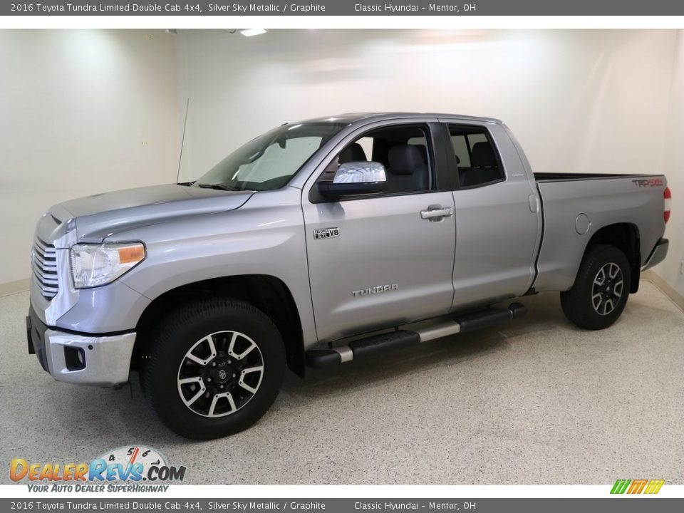 2016 Toyota Tundra Limited Double Cab 4x4 Silver Sky Metallic / Graphite Photo #3