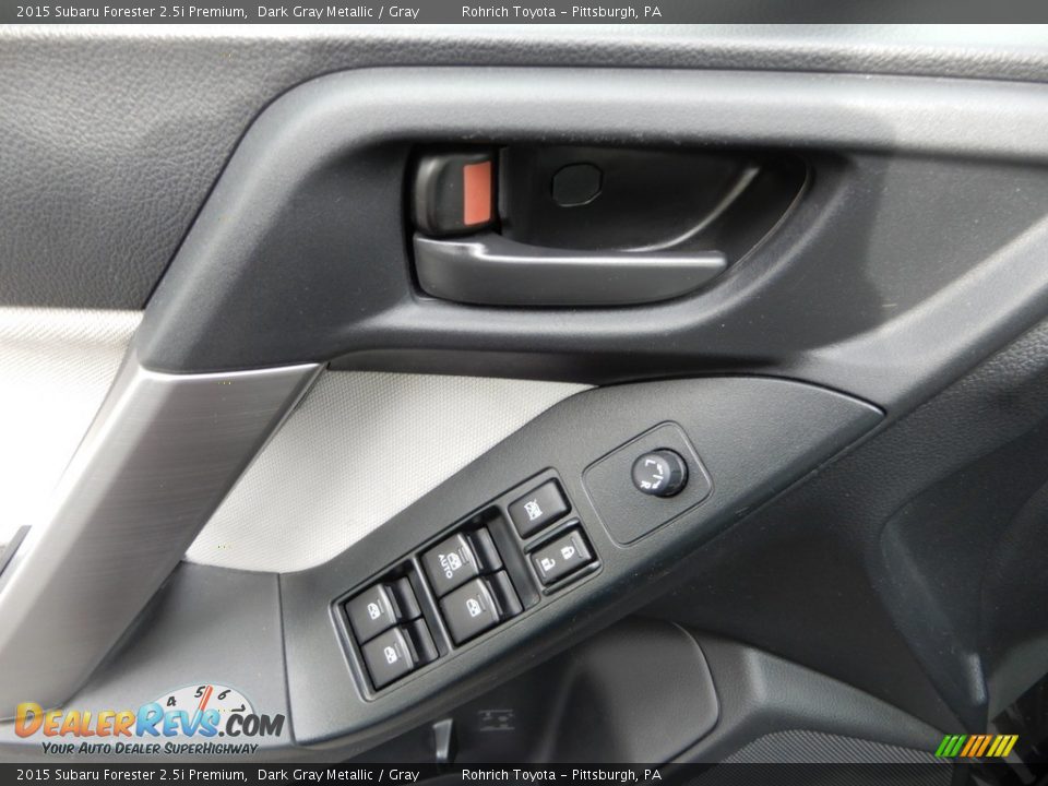 2015 Subaru Forester 2.5i Premium Dark Gray Metallic / Gray Photo #19