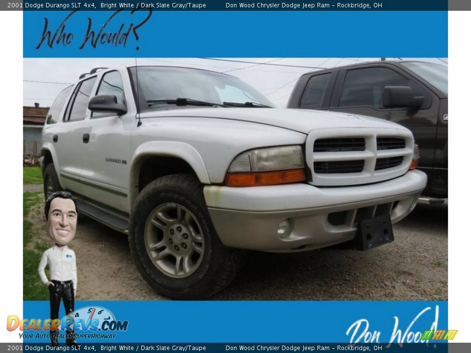 2001 Dodge Durango SLT 4x4 Bright White / Dark Slate Gray/Taupe Photo #1