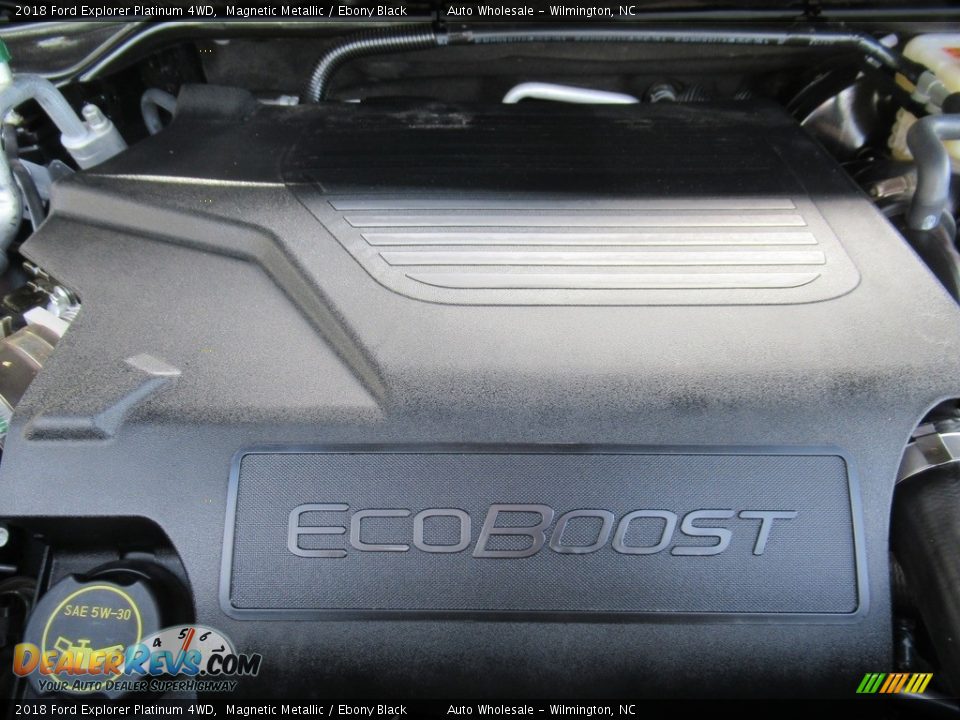 2018 Ford Explorer Platinum 4WD Magnetic Metallic / Ebony Black Photo #6