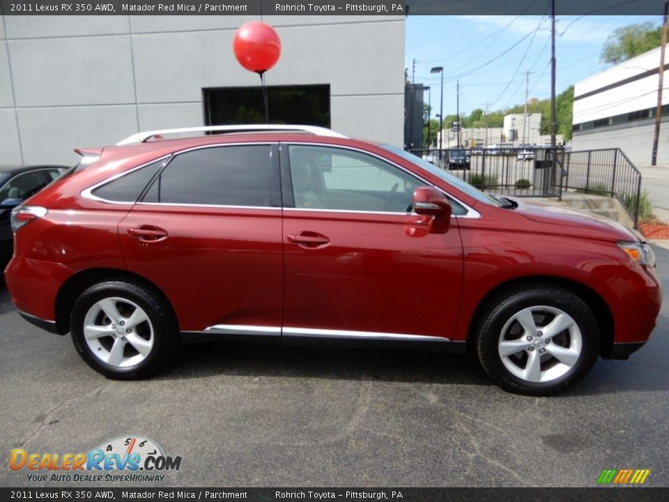 2011 Lexus RX 350 AWD Matador Red Mica / Parchment Photo #2