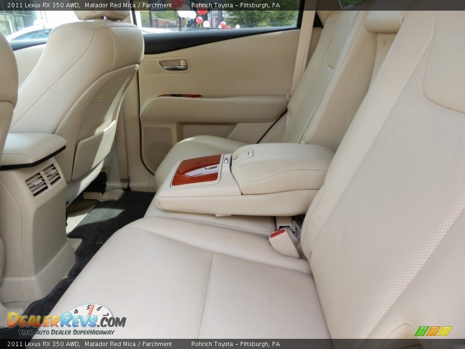 2011 Lexus RX 350 AWD Matador Red Mica / Parchment Photo #7