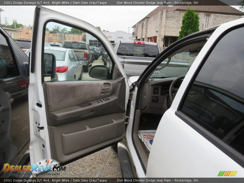 2001 Dodge Durango SLT 4x4 Bright White / Dark Slate Gray/Taupe Photo #24