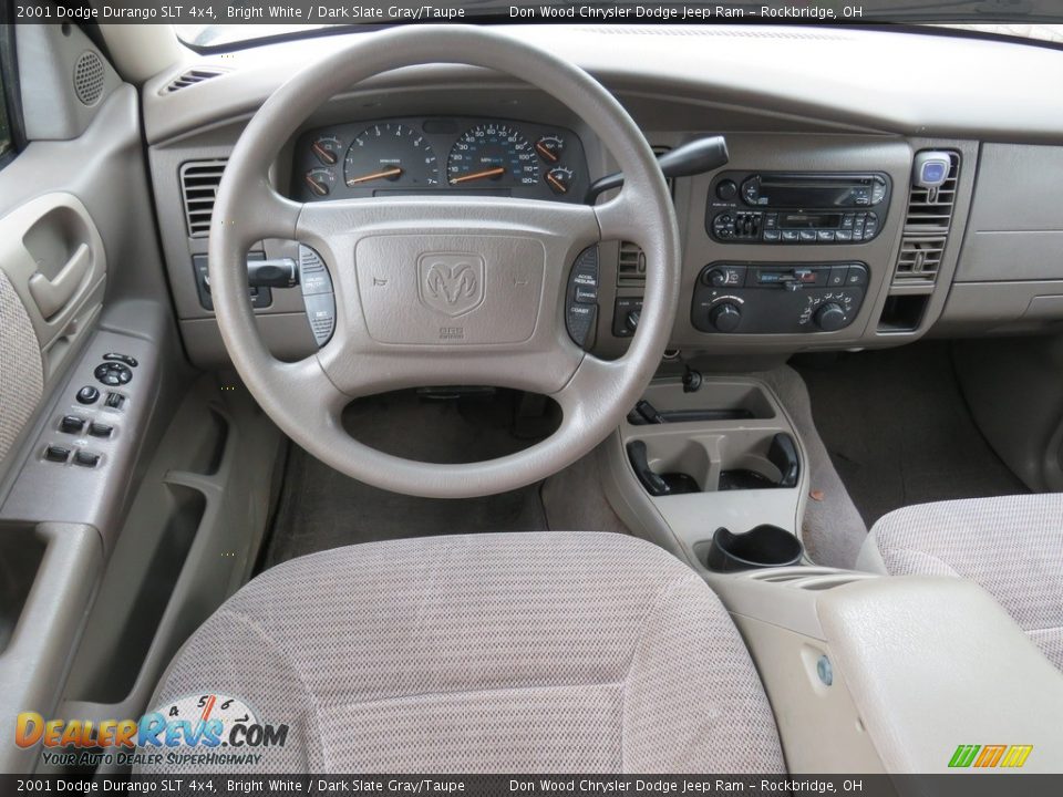 2001 Dodge Durango SLT 4x4 Bright White / Dark Slate Gray/Taupe Photo #28