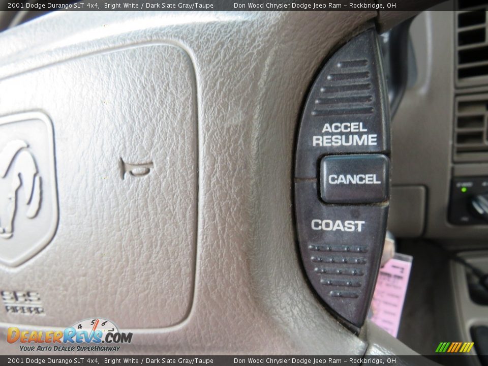 2001 Dodge Durango SLT 4x4 Bright White / Dark Slate Gray/Taupe Photo #34