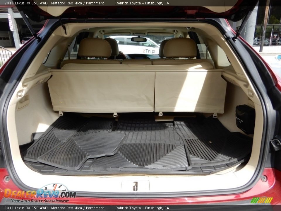 2011 Lexus RX 350 AWD Matador Red Mica / Parchment Photo #17