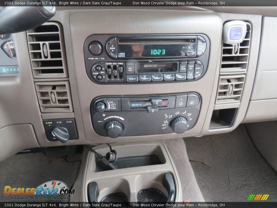 2001 Dodge Durango SLT 4x4 Bright White / Dark Slate Gray/Taupe Photo #35