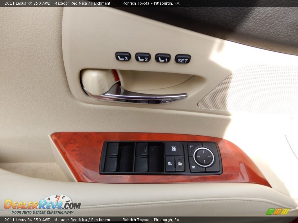 2011 Lexus RX 350 AWD Matador Red Mica / Parchment Photo #19