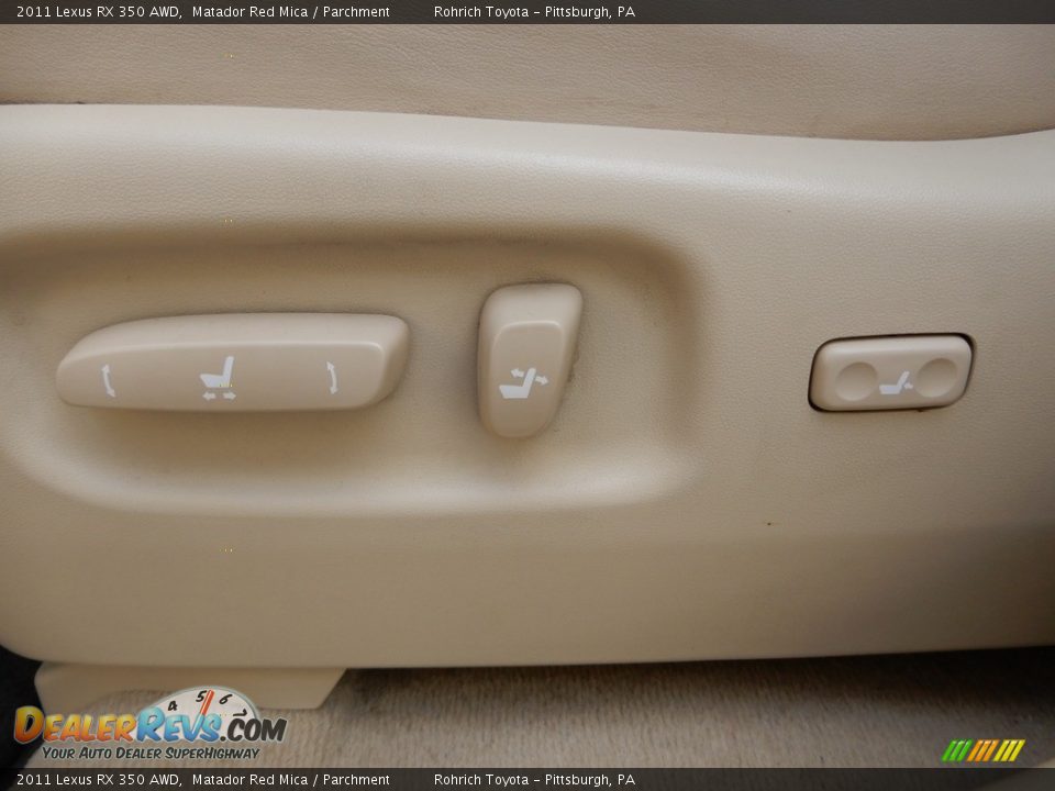2011 Lexus RX 350 AWD Matador Red Mica / Parchment Photo #20