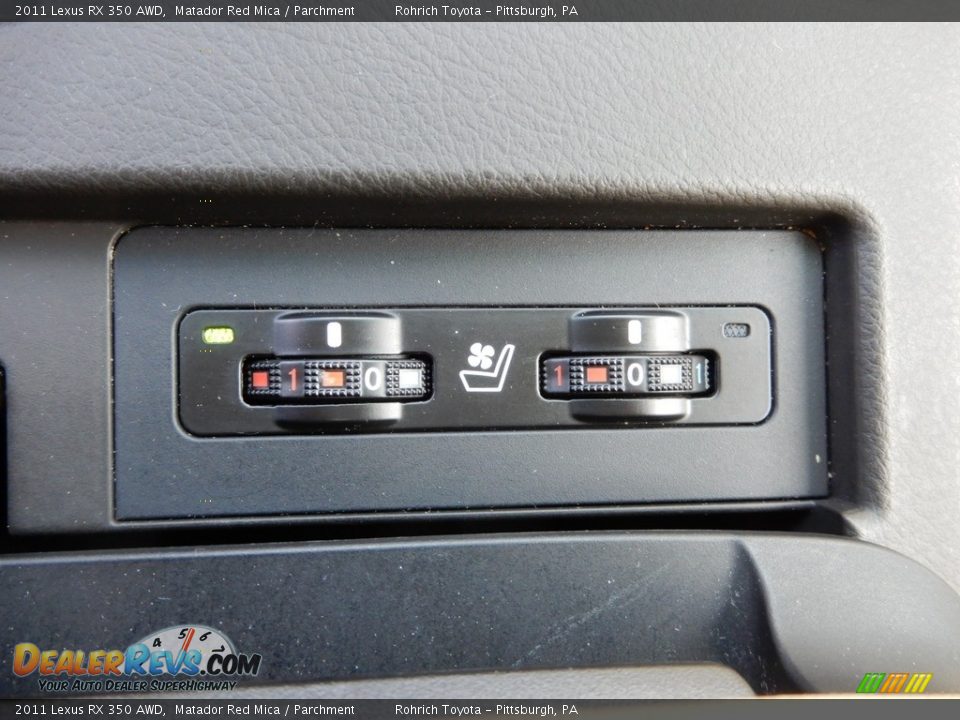 2011 Lexus RX 350 AWD Matador Red Mica / Parchment Photo #22