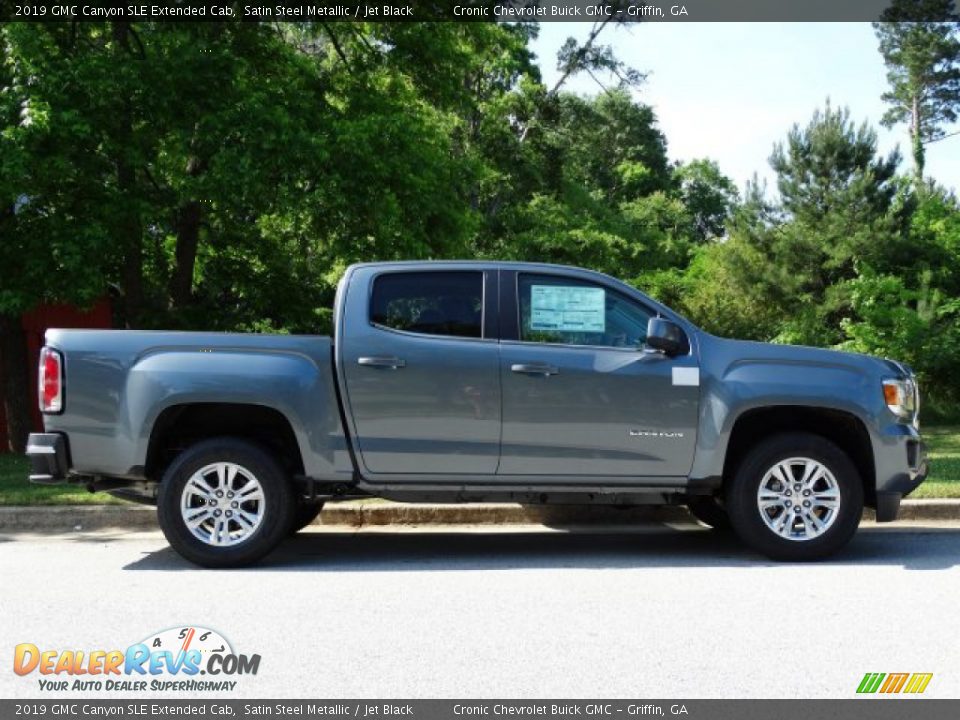 Satin Steel Metallic 2019 GMC Canyon SLE Extended Cab Photo #2